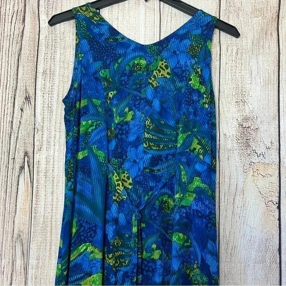 Vintage Liz Baker Womens Button Up Maxi dress size 14 - Picture 8 of 9